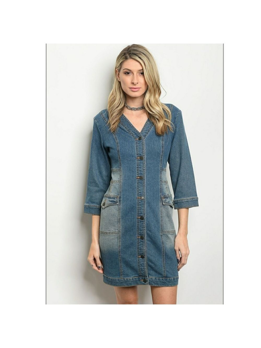 DARK DENIM DRESS